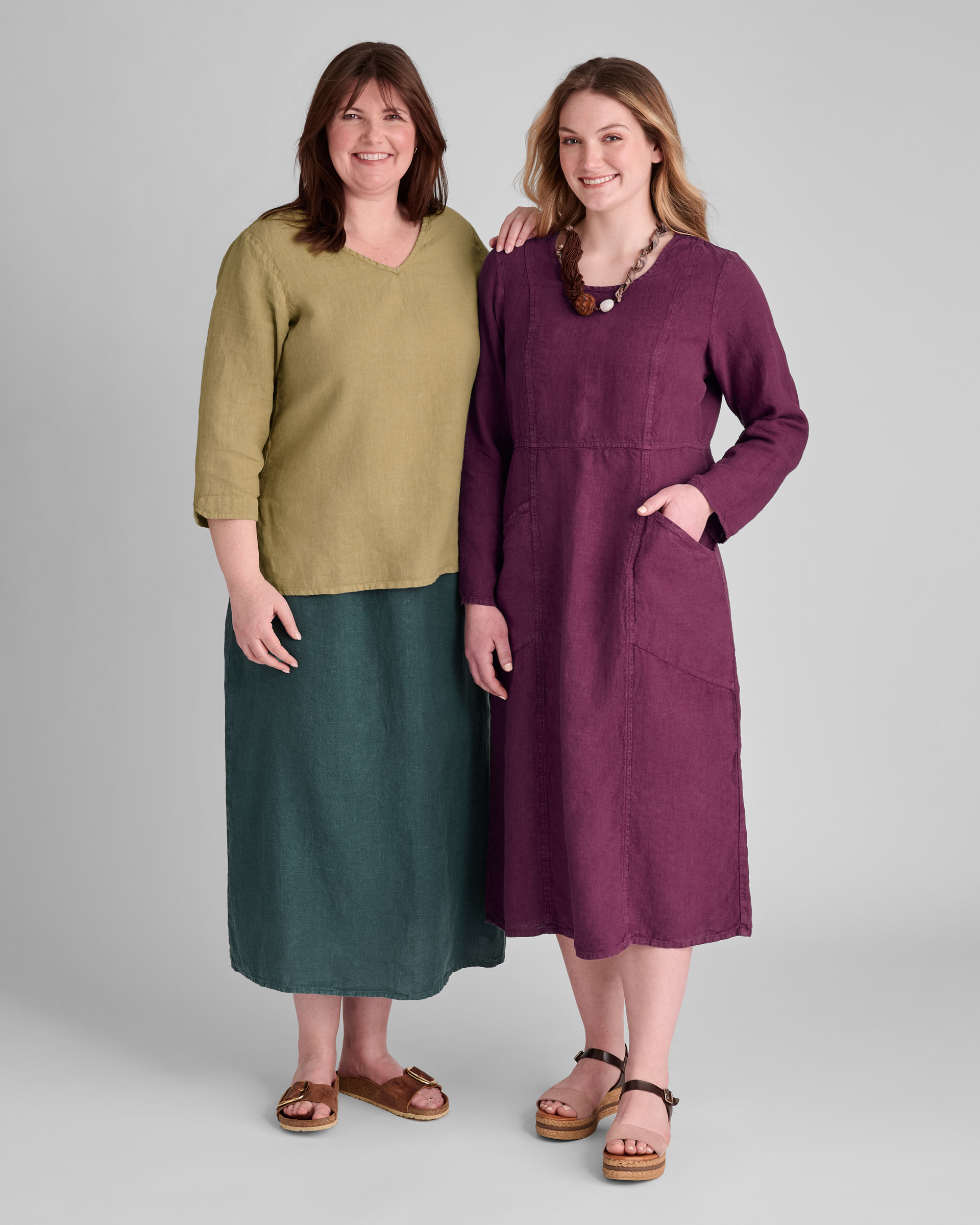 Women's linen clothing outfits
